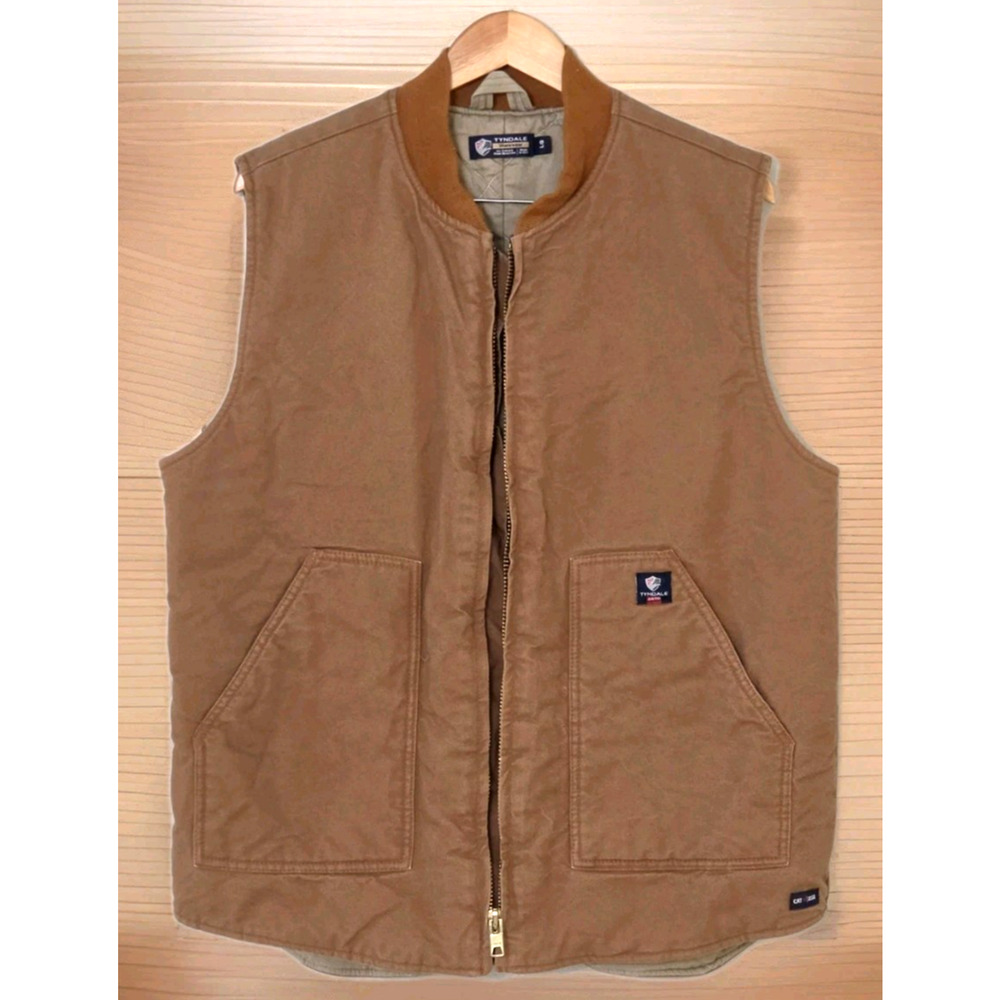 Tyndale Arc Rated Flame Resistant Men's Vest Size Large Brown CAT4 2112 Workwear